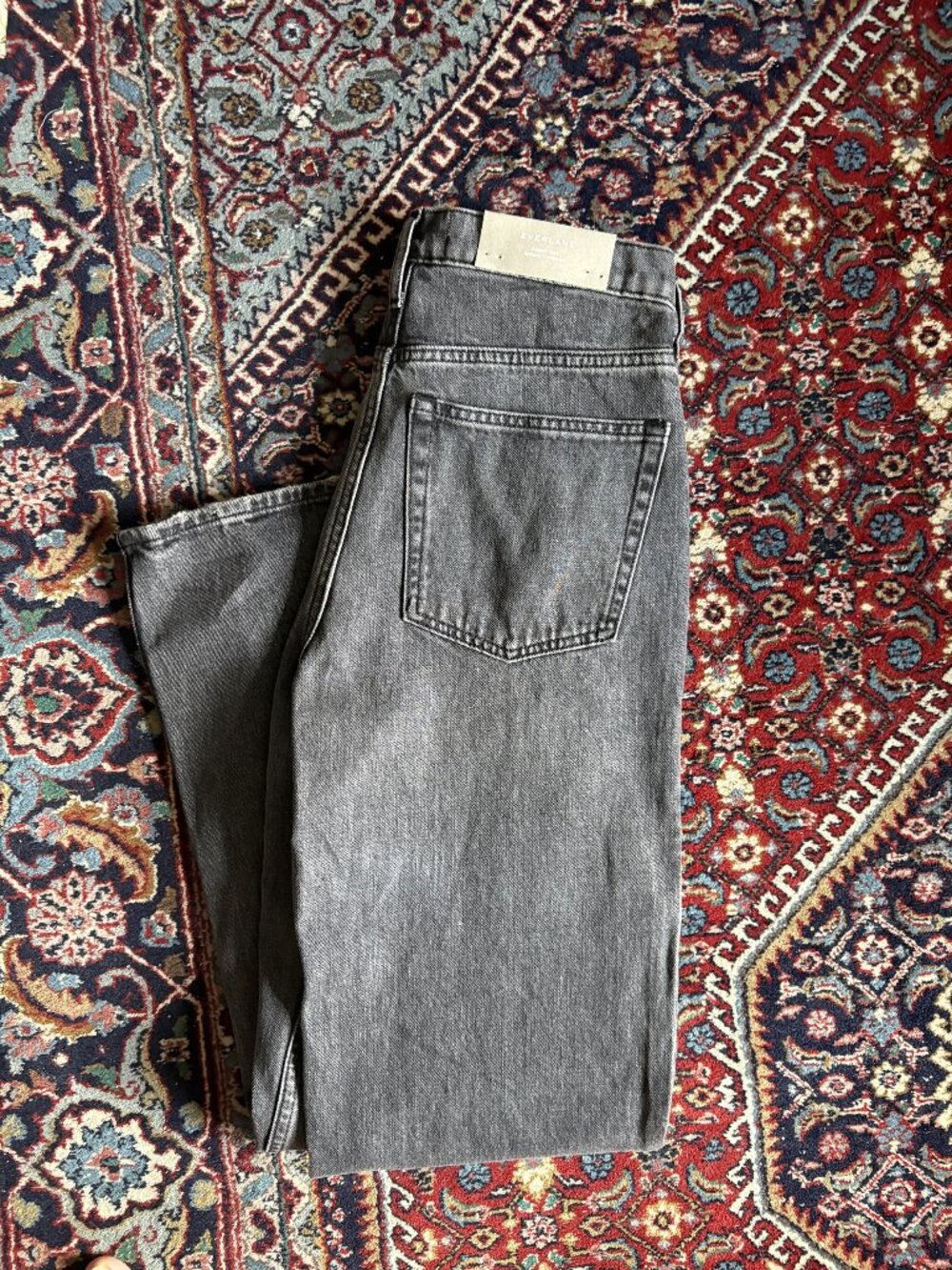 NWT Everlane The Cheeky Straight Jean Gray High Rise Size 27